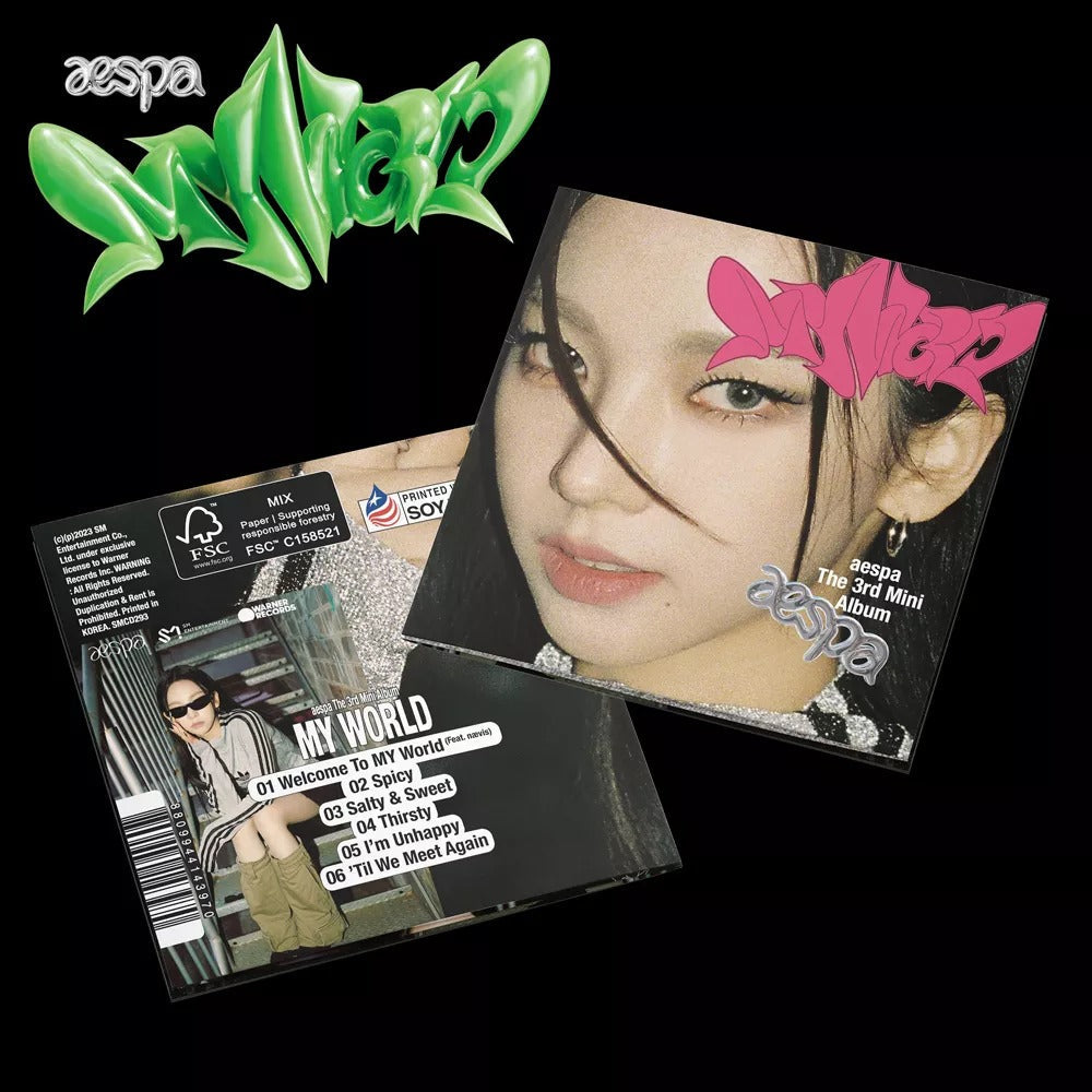 AESPA 3RD MINI ALBUM 'MY WORLD' (POSTER) KARINA VERSION COVER