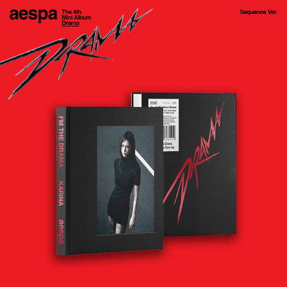 AESPA 4TH MINI ALBUM 'DRAMA' (SEQUENCE) KARINA VERSION COVER