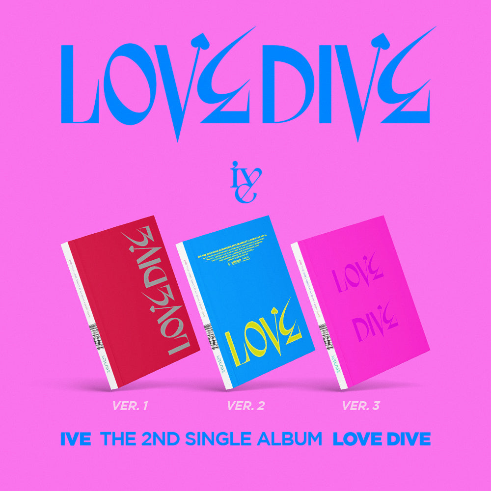 IVE 2ND SINGLE ALBUM 'LOVE DIVE' COVER IMAGE