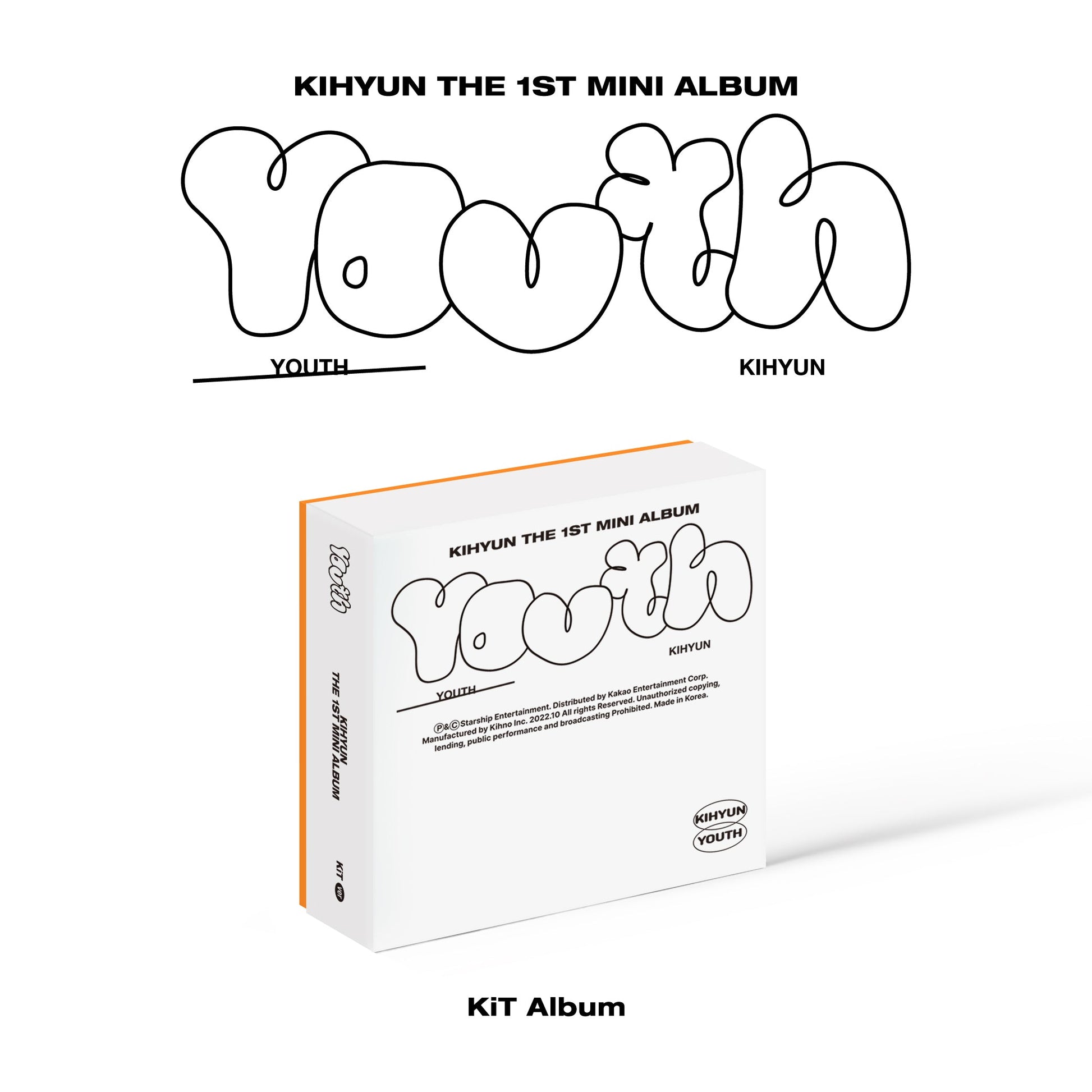 KIHYUN 1ST MINI ALBUM 'YOUTH' (KIHNO KIT) COVERKIHYUN (MONSTA X) 1ST MINI ALBUM 'YOUTH' (KIHNO KIT) COVER