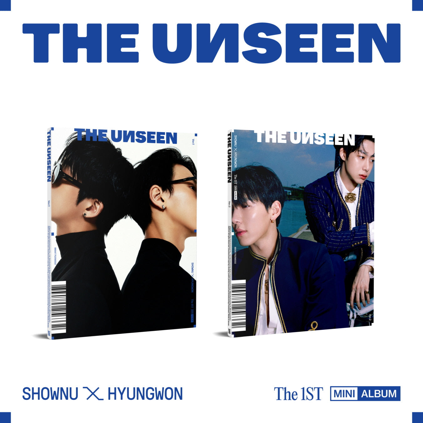 SHOWNU X HYUNGWON 1ST MINI ALBUM 'THE UNSEEN' SET COVER