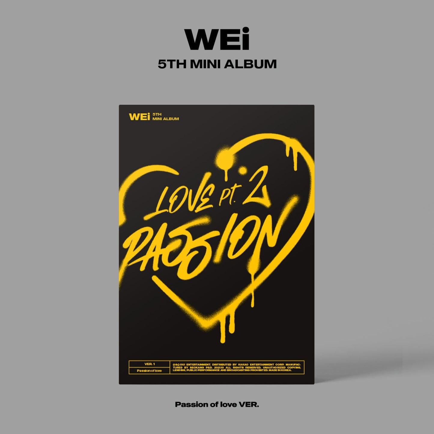 WEI 5TH MINI ALBUM 'LOVE PT.2 : PASSION' PASSION OF LOVER COVER