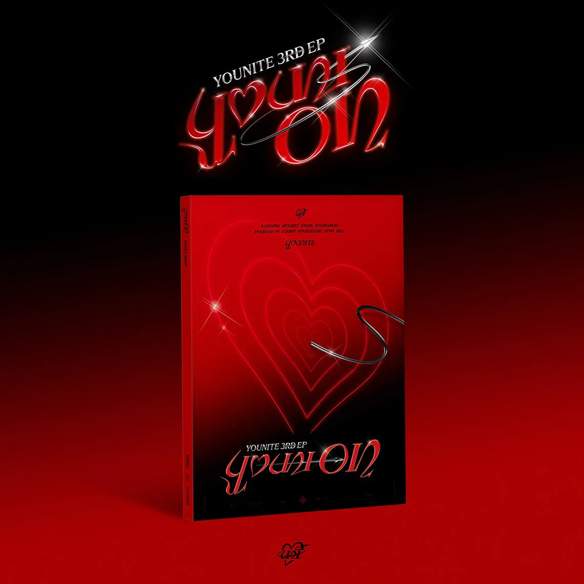 YOUNITE 3RD EP ALBUM 'YOUNI-ON' RED ON VERSION COVER