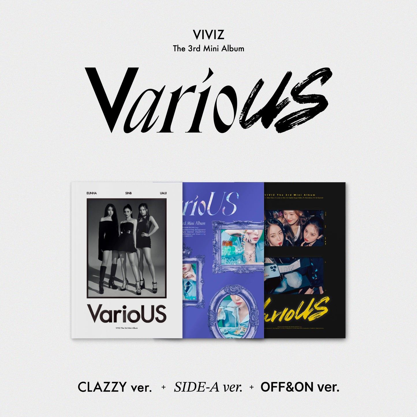VIVIZ 3RD MINI ALBUM 'VARIOUS' (PHOTOBOOK) SET COVER