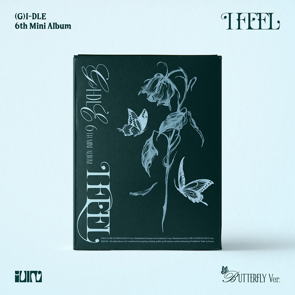 (G)I-DLE 6TH MINI ALBUM 'I FEEL' BUTTERFLY VERSION COVER