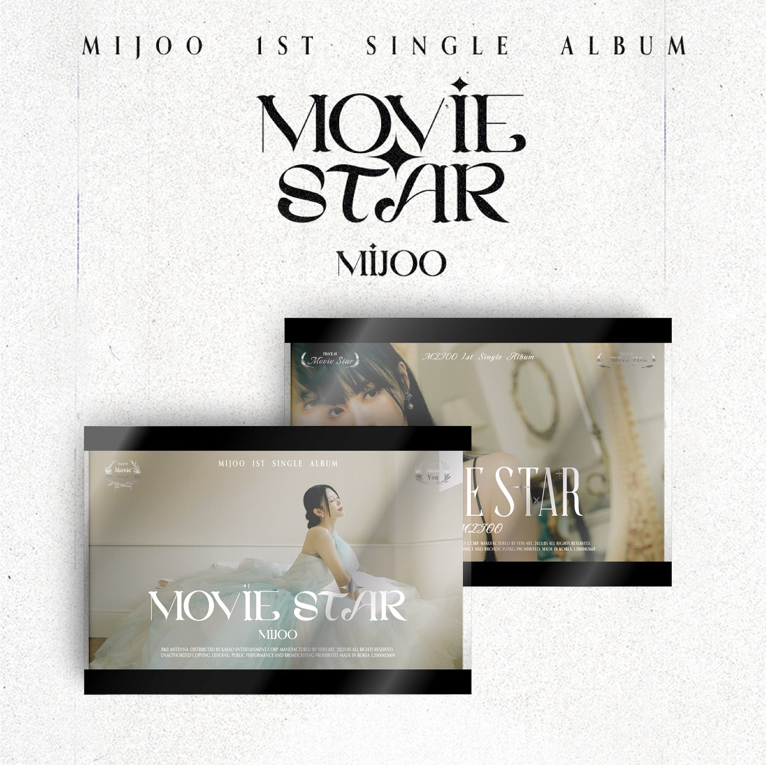 MIJOO 1ST SINGLE ALBUM 'MOVIE STAR' SET COVER