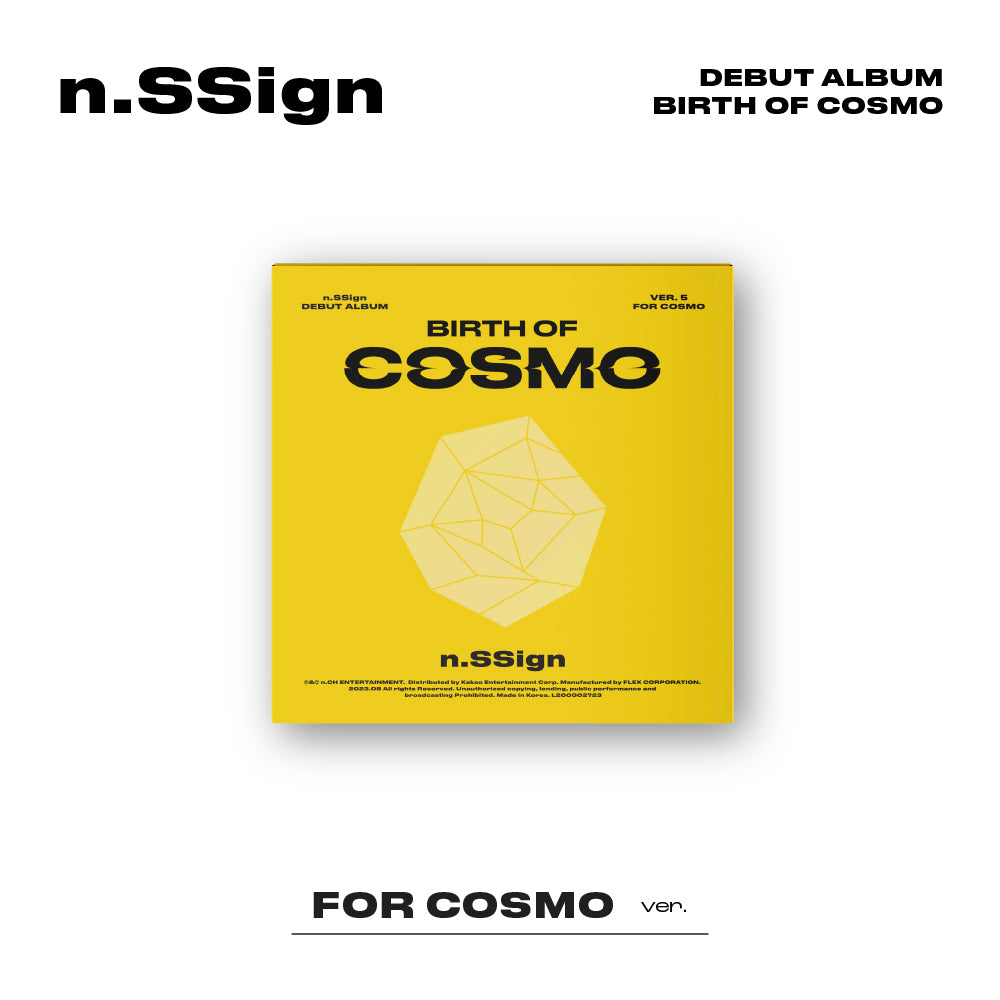 N.SSIGN DEBUT ALBUM 'BIRTH OF COSMO' (FOR COSMO) COVER