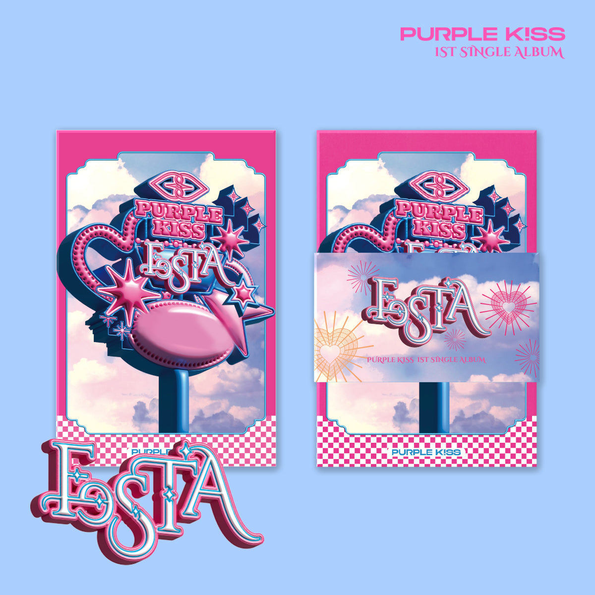 PURPLE KISS 1ST SINGLE ALBUM 'FESTA' (POCA) COVER