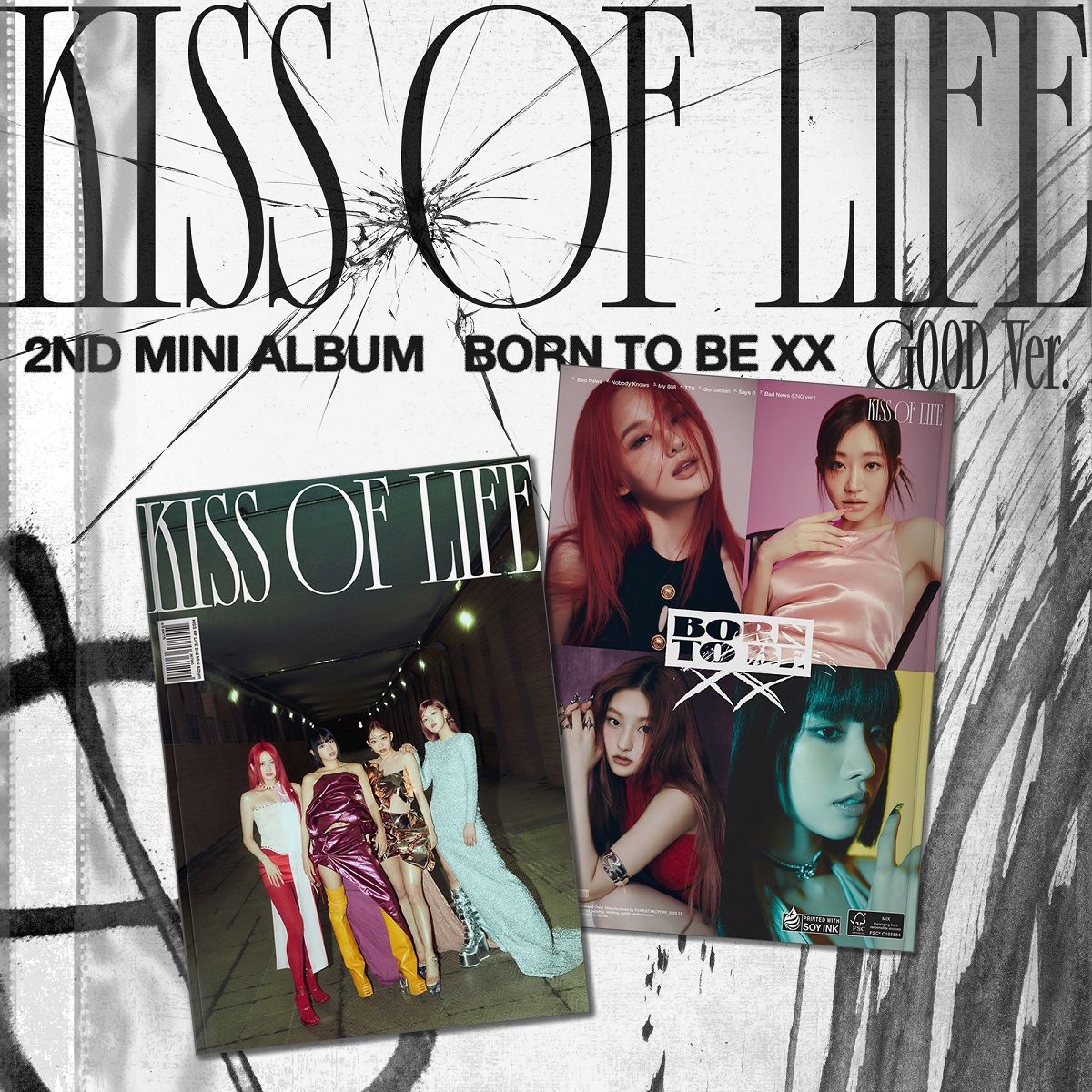 KISS OF LIFE 2ND MINI ALBUM 'BORN TO BE XX' GOOD VERSION COVER