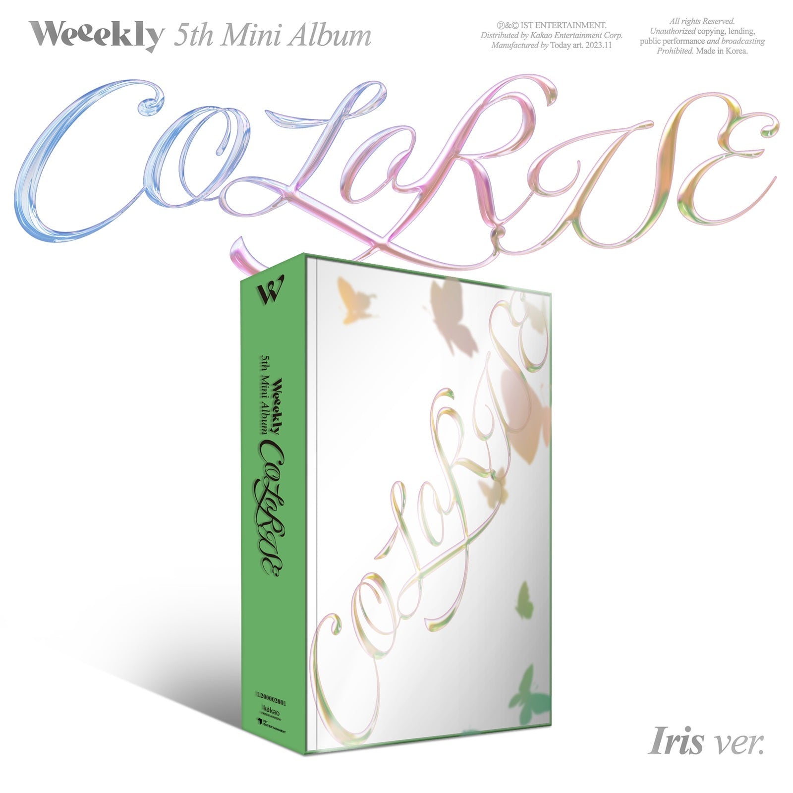 WEEEKLY 5TH MINI ALBUM 'COLORISE' IRIS VERSION COVER
