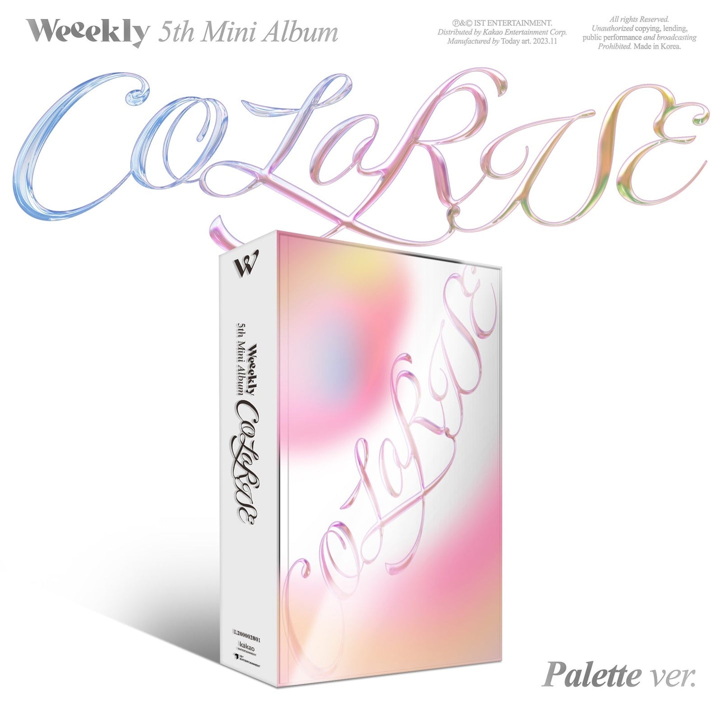 WEEEKLY 5TH MINI ALBUM 'COLORISE' PALETTE VERSION COVER