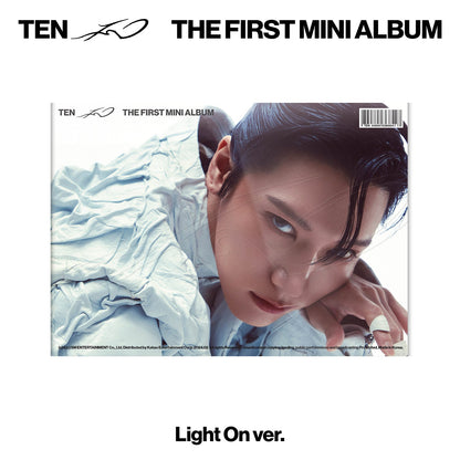 TEN 1ST MIN ALBUM 'TEN' LIGHT ON VERSION COVER