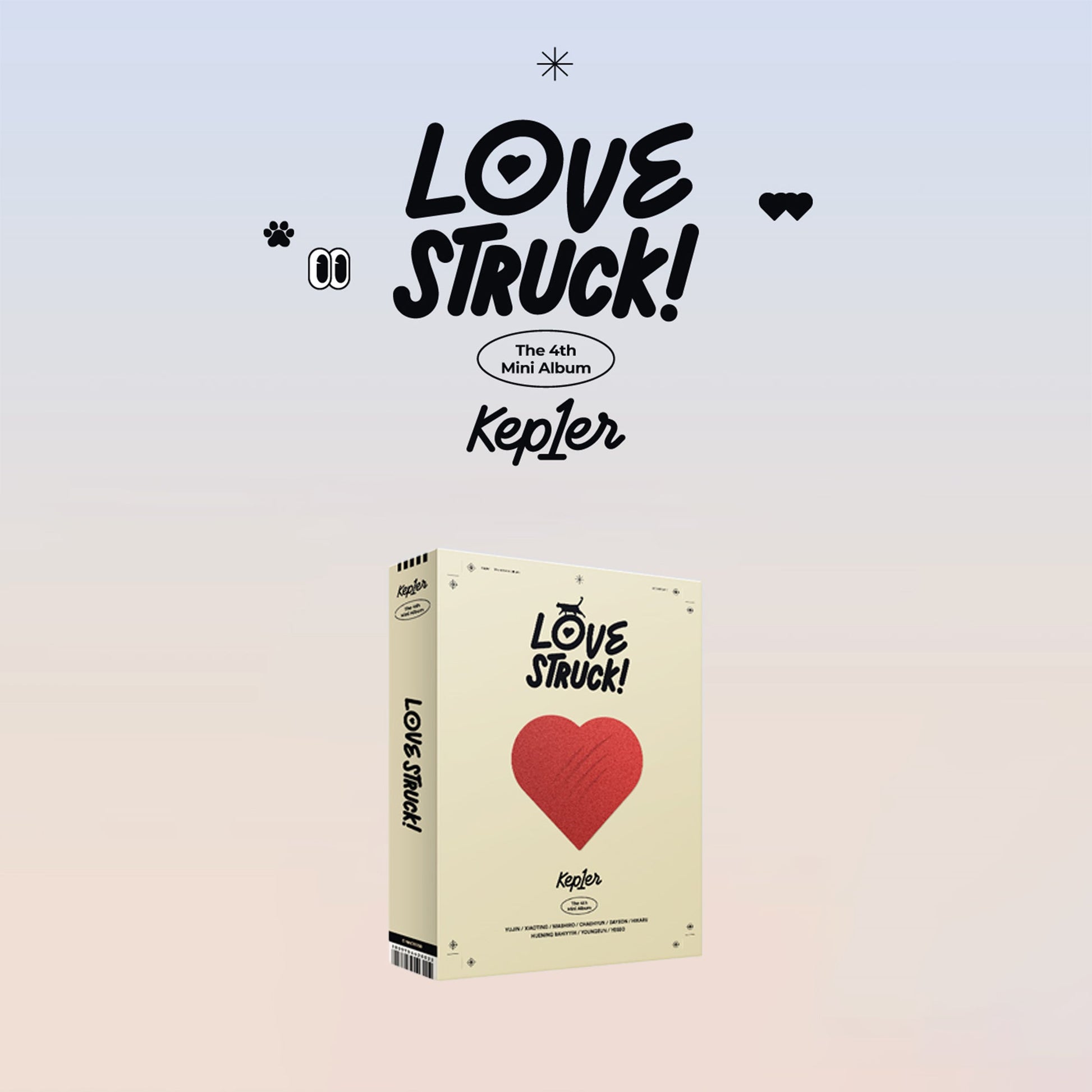 KEP1ER 4TH MINI ALBUM 'LOVESTRUCK!' LOVE STRIKE VERSION COVER