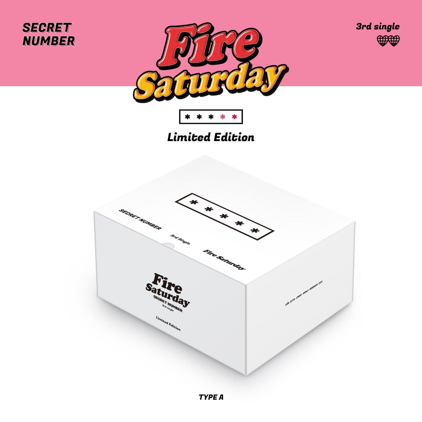 SECRET NUMBER 3RD SINGLE ALBUM 'FIRE SATURDAY' LIMITED EDITION A cover
