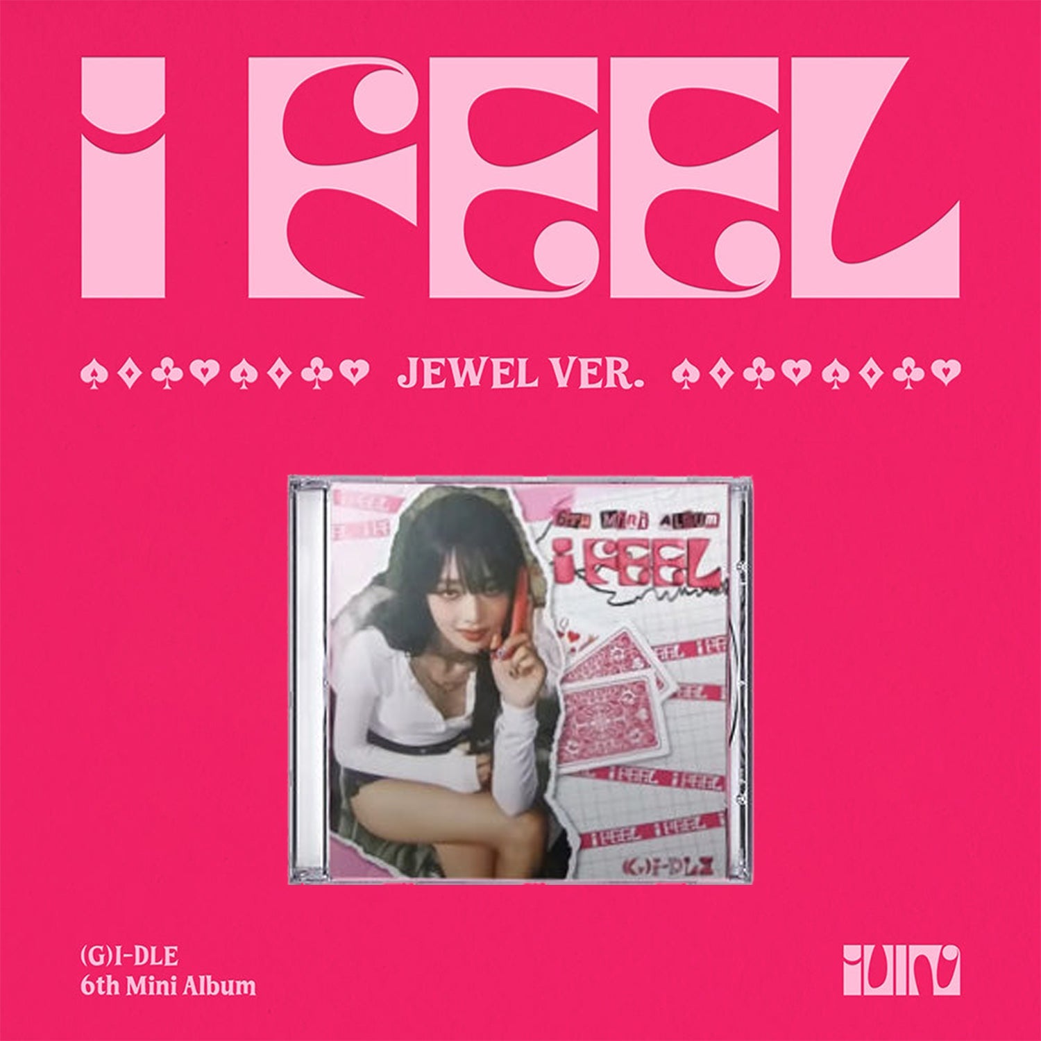 (G)I-DLE 6TH MINI ALBUM 'I FEEL' (JEWEL) MINI VERSION COVER
