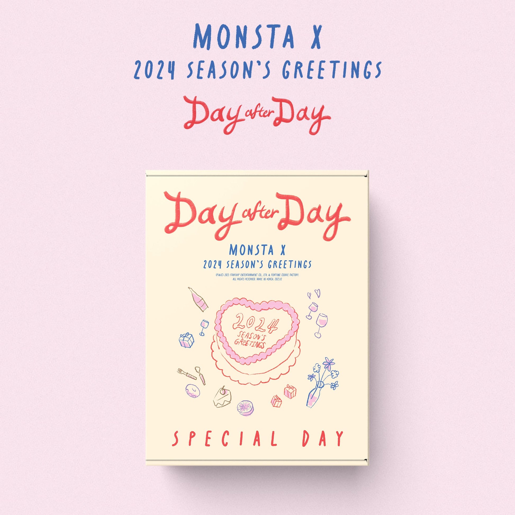 MONSTA X 2024 SEASON'S GREETINGS 'DAY AFTER DAY' SPECIAL DAY VERSION COVER