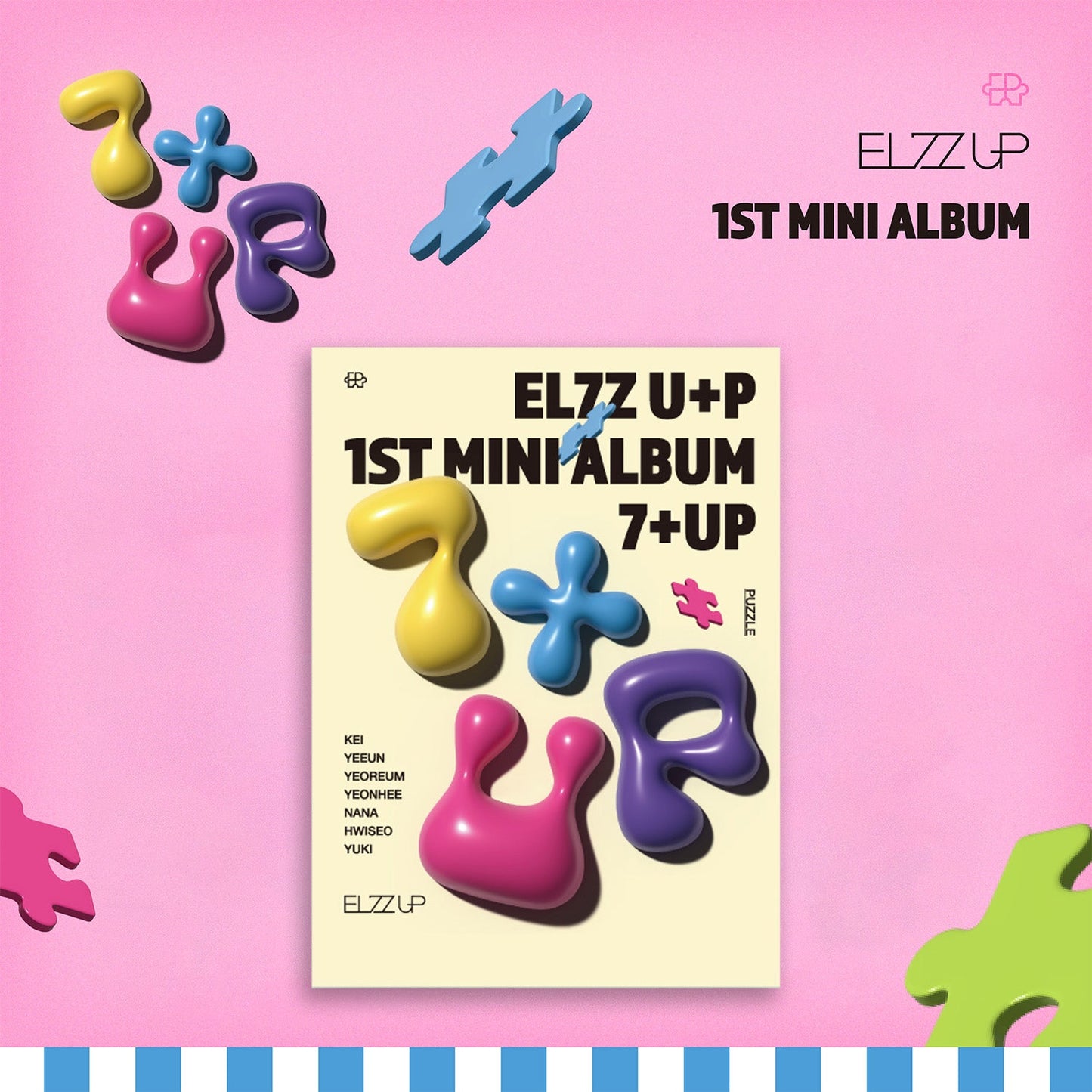 EL7Z UP 1ST MINI ALBUM '7+UP' PUZZLE VERSION COVER