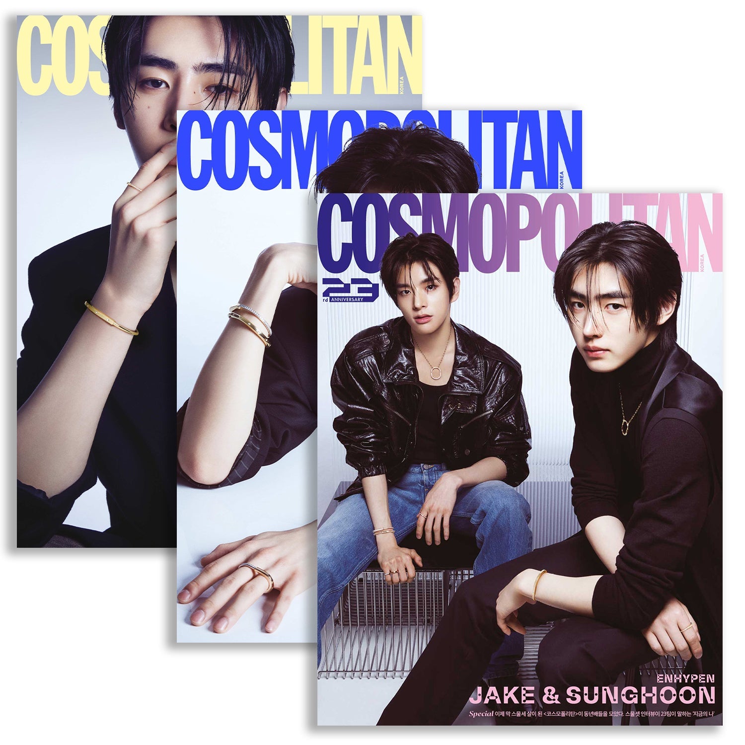 COSMOPOLITAN 'SEPTEMBER 2023 - JAKE & SUNGHOON (ENHYPEN)' SET COVER