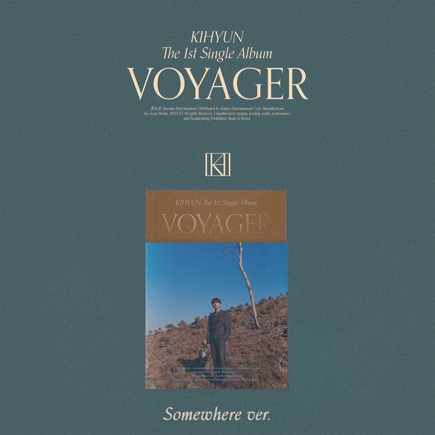 KIHYUN (MONSTA X) 1ST SINGLE ALBUM 'VOYAGER' SOMEWHERE VERSION COVER