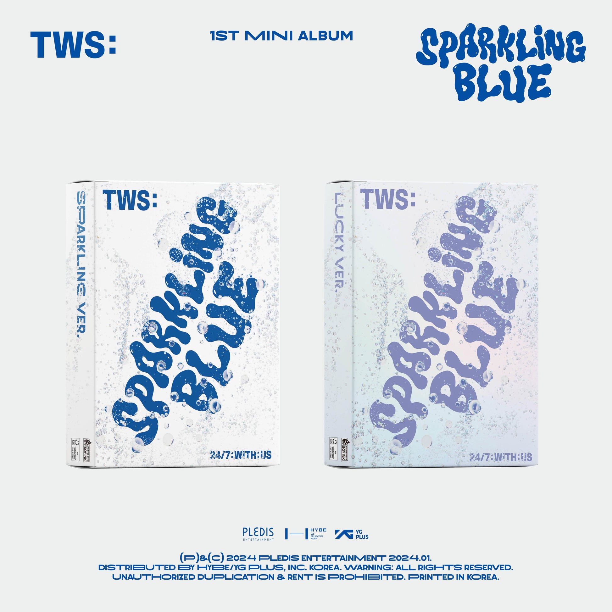 TWS 1ST MINI ALBUM 'SPARKLING BLUE' SET COVER