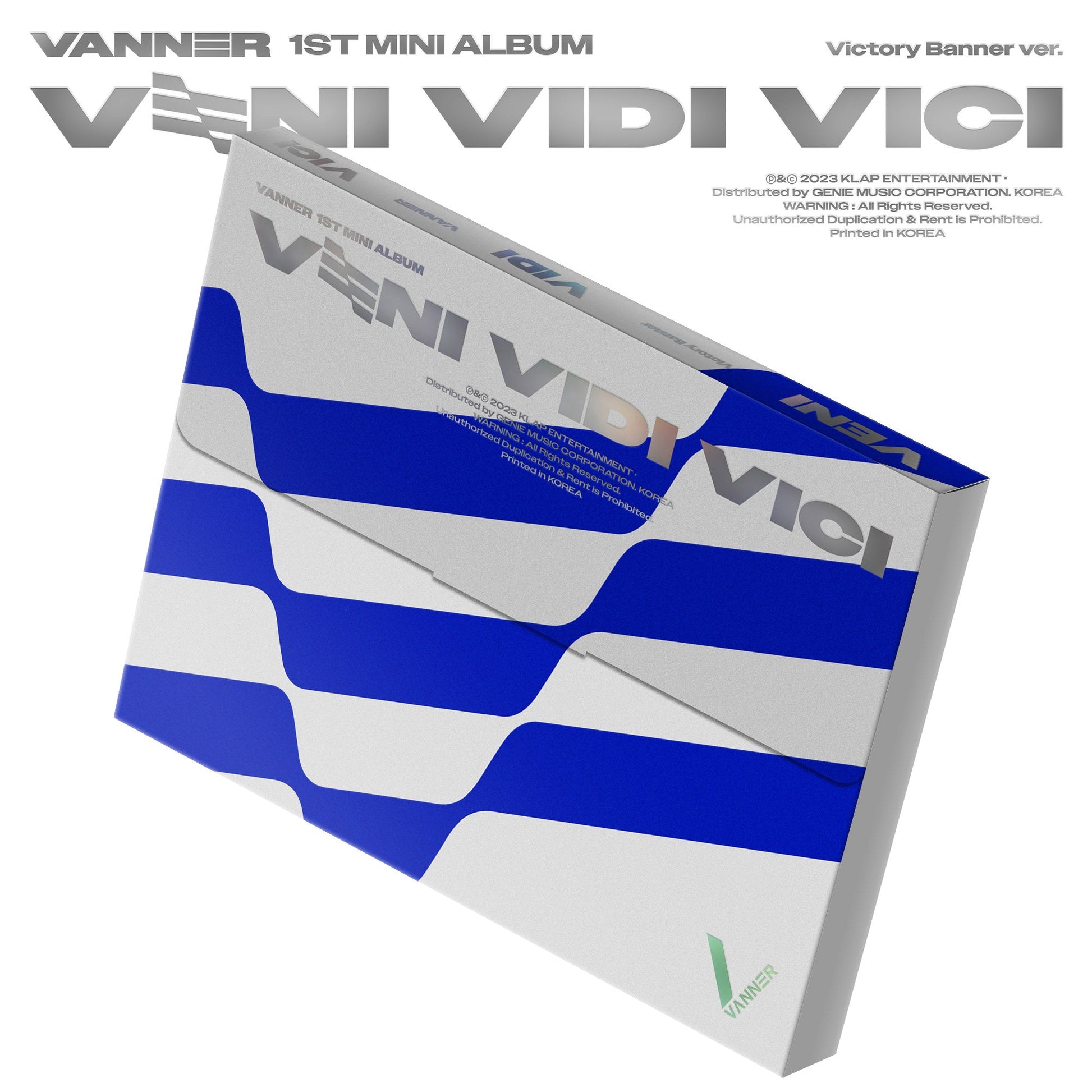 VANNER 1ST MINI ALBUM 'VENI VIDI VICI' VICTORY BANNER VERSION COVER