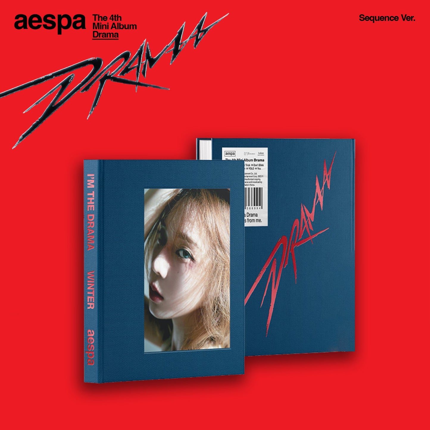 AESPA 4TH MINI ALBUM 'DRAMA' (SEQUENCE) WINTER VERSION COVER