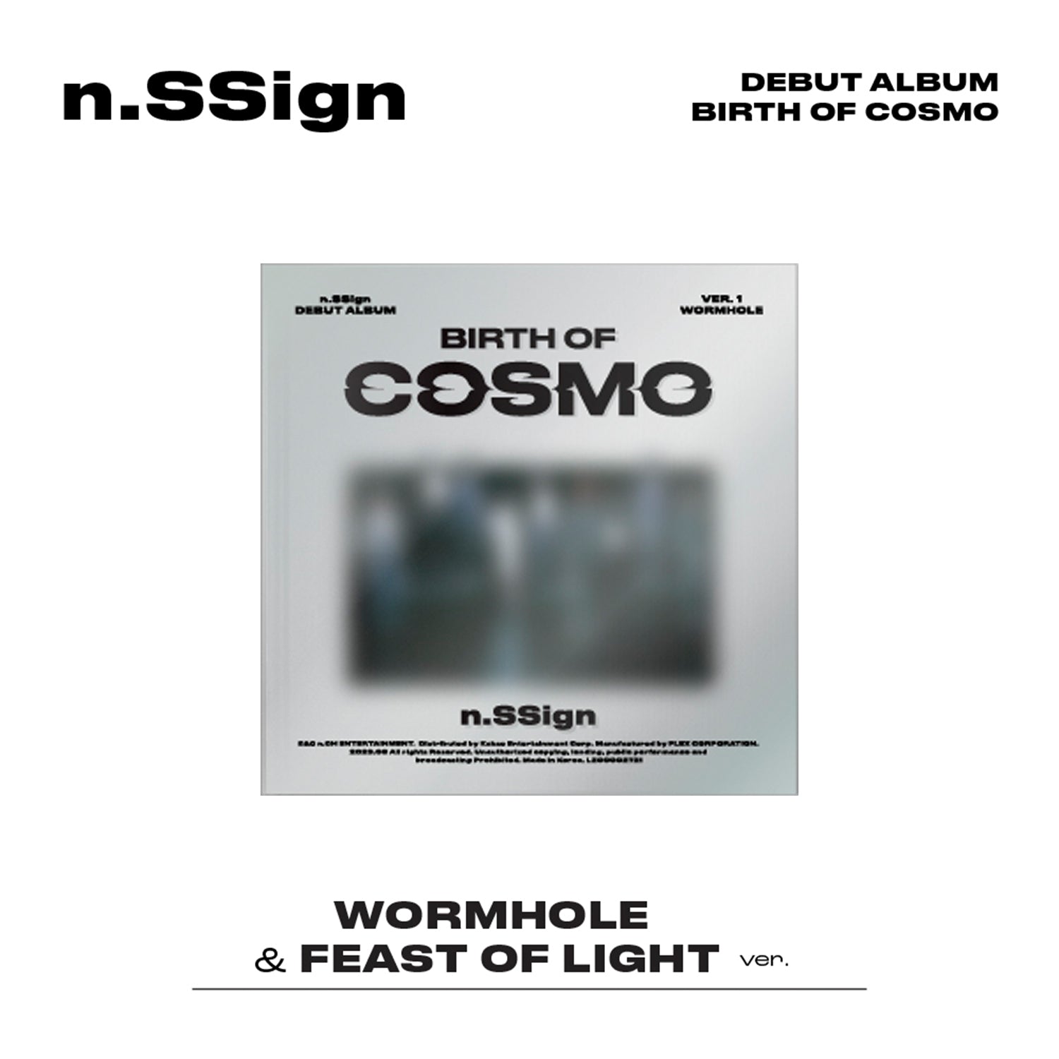 N.SSIGN DEBUT ALBUM 'BIRTH OF COSMO' WORMHOLE VERSION COVER