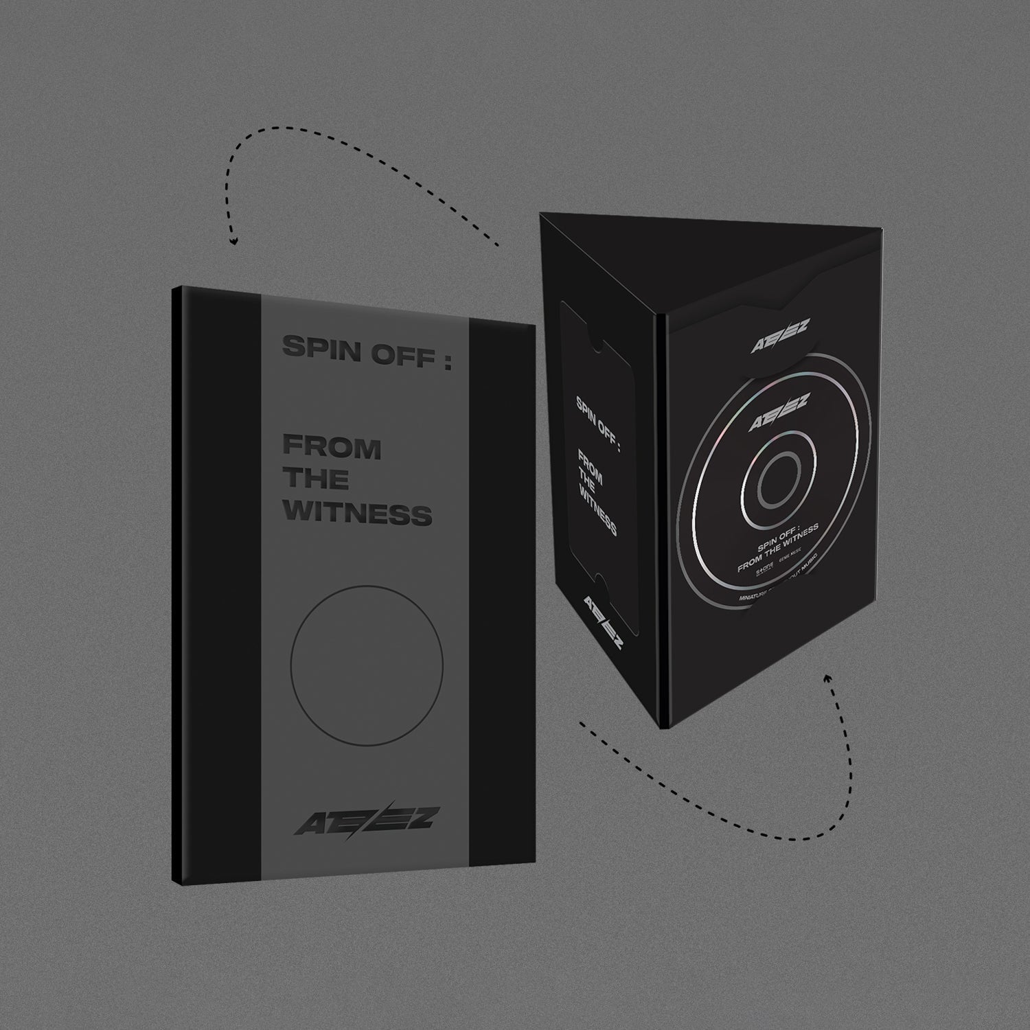 ATEEZ 1ST SINGLE ALBUM 'SPIN OFF : FROM THE WITNESS' (POCA) Z VERSION COVER