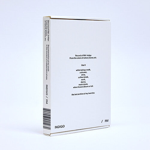 RM (BTS) SOLO ALBUM 'INDIGO' BOOK EDITION COVER