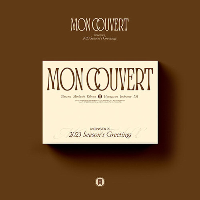 MONSTA X 2023 SEASON'S GREETINGS 'MON COUVERT' Desk calendar version cover