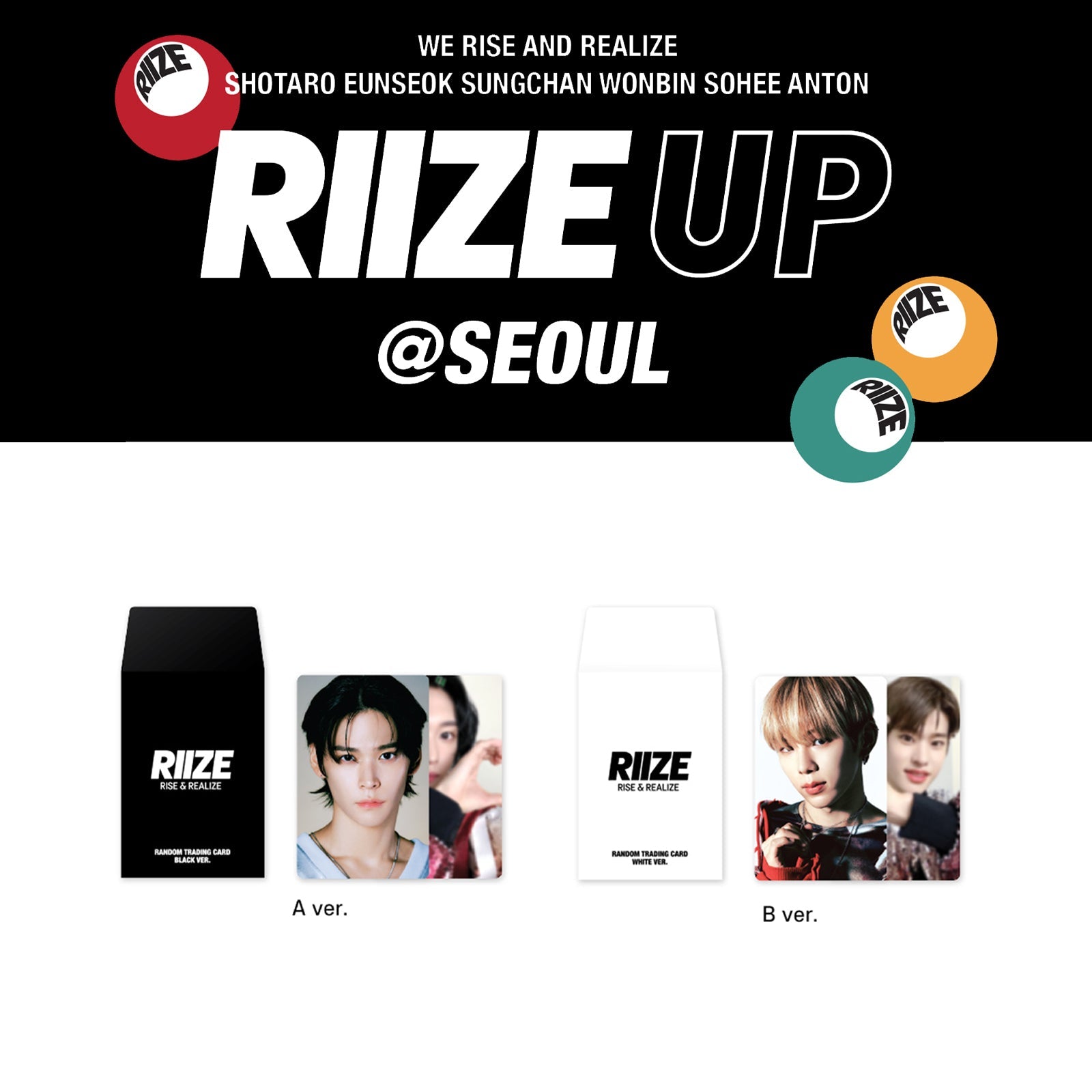 RIIZE 2024 POP-UP TRADING CARD 'RIIZE UP' SET COVER