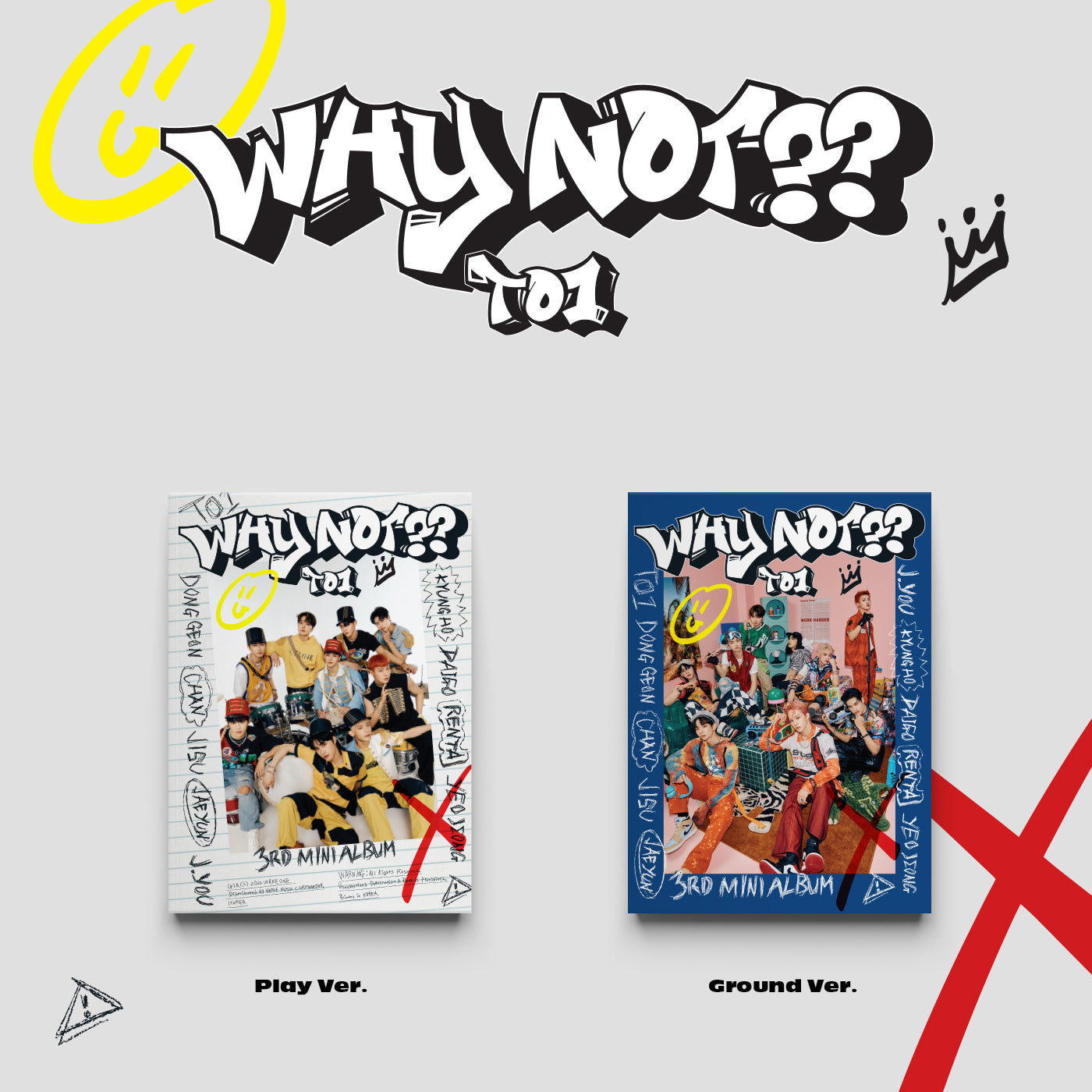 TO1 3RD MINI ALBUM 'WHY NOT??' COVER