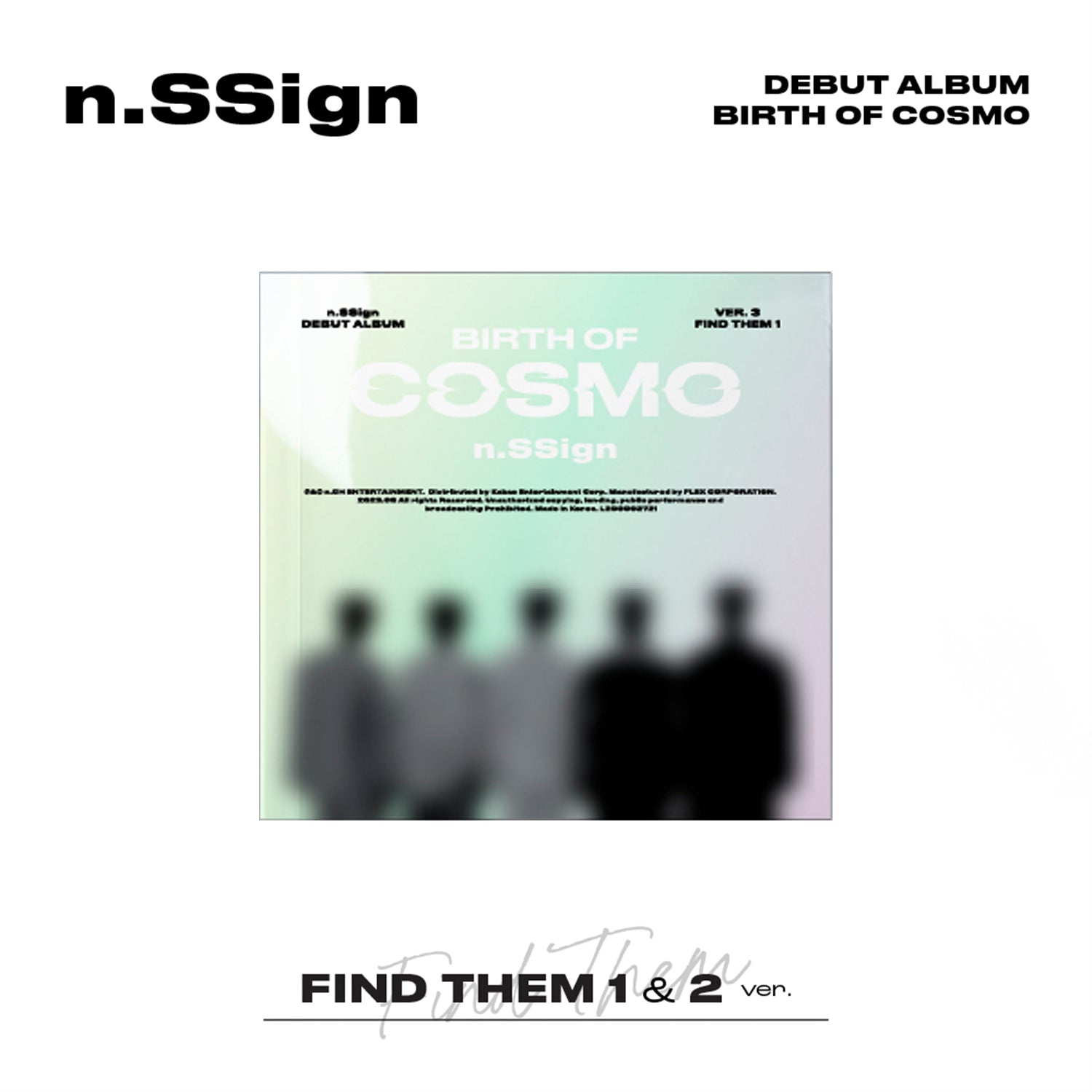 N.SSIGN DEBUT ALBUM 'BIRTH OF COSMO' (FIND THEM) FIND THEM 1 VERSION COVER