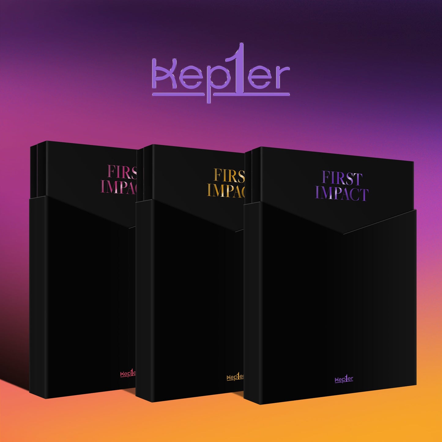 KEP1ER 1ST MINI ALBUM 'FIRST IMPACT' set cover