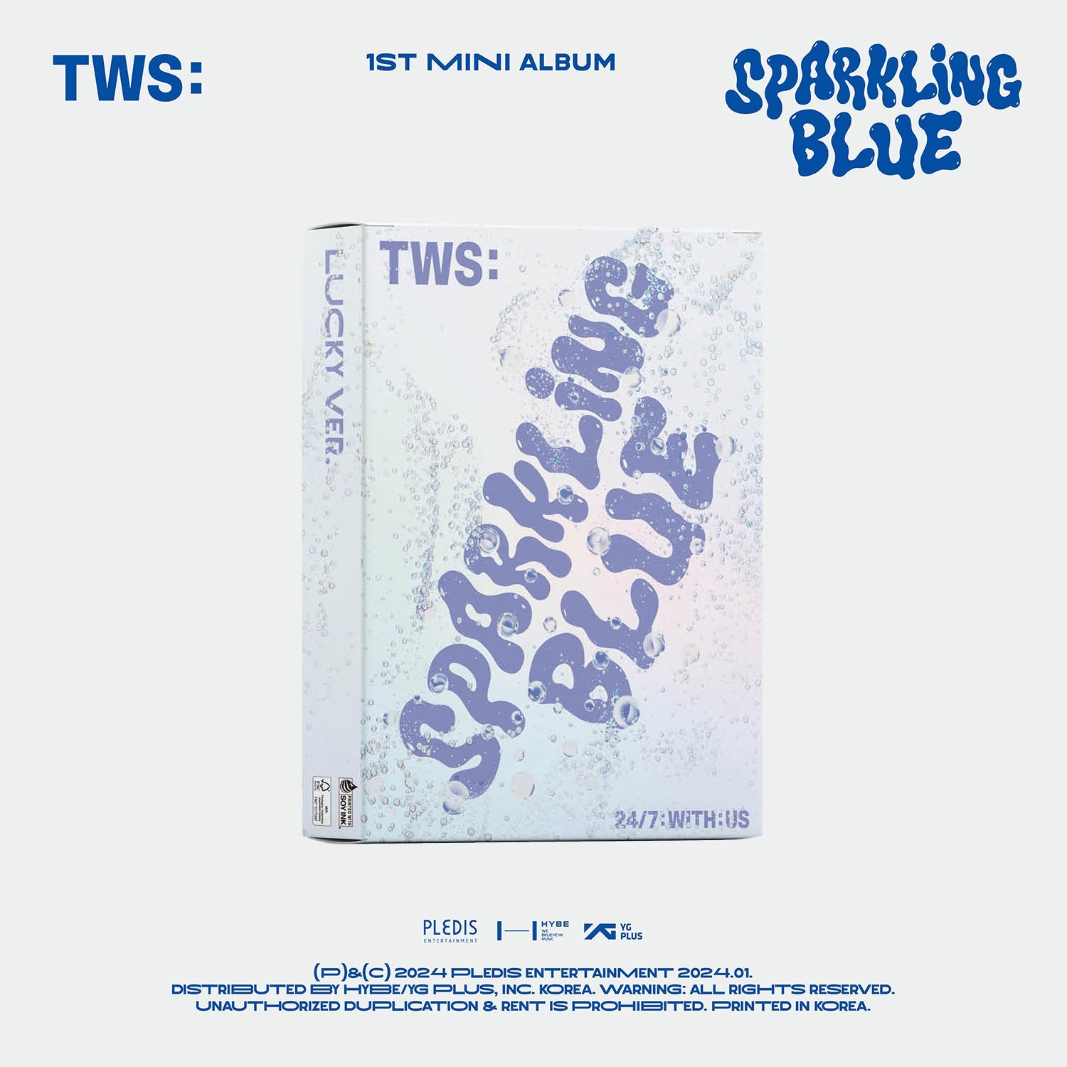 TWS 1ST MINI ALBUM 'SPARKLING BLUE' LUCKY VERSION COVER