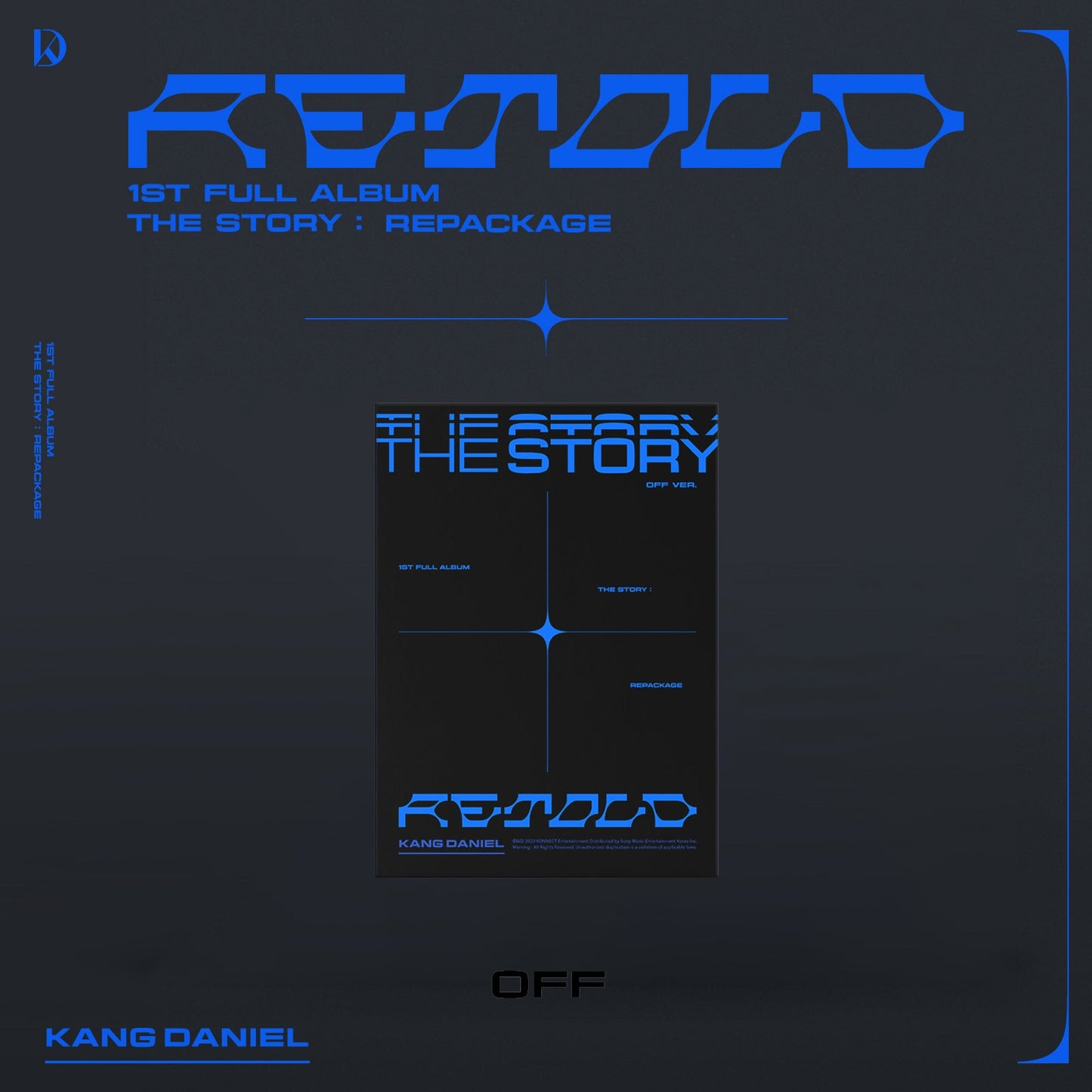 KANG DANIEL 1ST FULL ALBUM REPACKAGE 'RETOLD' OFF VERSION COVER
