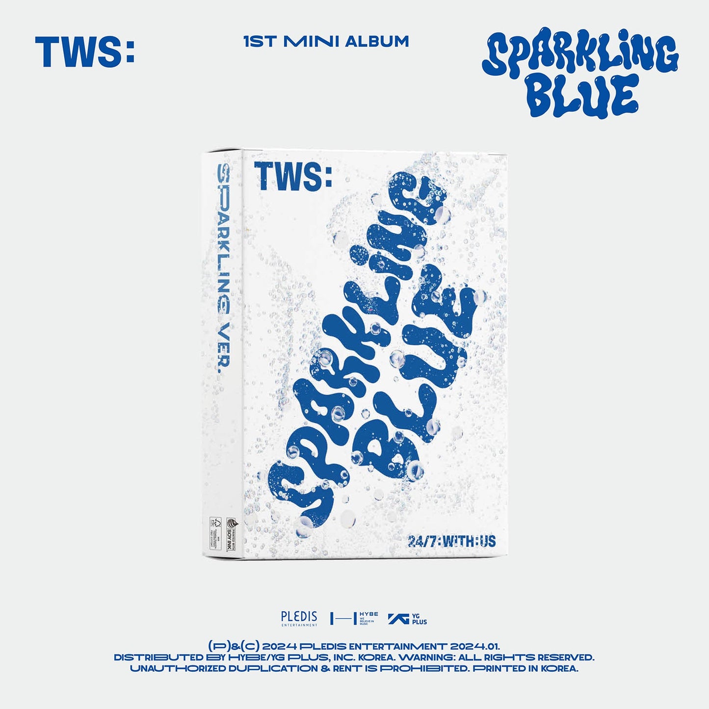 TWS 1ST MINI ALBUM 'SPARKLING BLUE' SPARKLING VERSION COVER