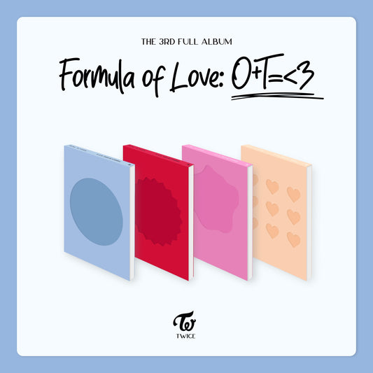 TWICE 3RD ALBUM 'FORMULA OF LOVE : O+T=<3' + POSTER set cover