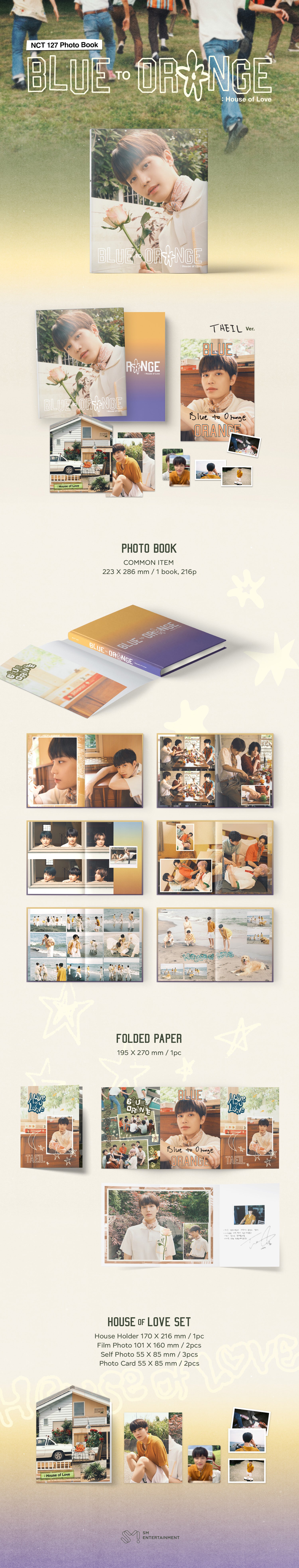 NCT 127 PHOTOBOOK 'BLUE TO ORANGE : HOUSE OF LOVE' TAEIL DETAIL